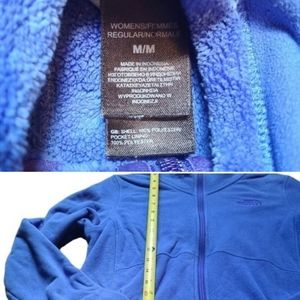 The North Face Blue Medium Zip Up Fleece Jacket Coat